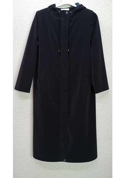 44024 Önden Fermuarlı Çıt Çıtlı Cepli Kapüşonlu Bomonti Kumaş Kap Qks Kap #22-12#