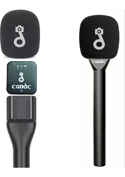 Çift Mikrofonlu Profosyonel Kablosuz Yüksek Ses Kaydı Röportaj Mikrofonu fırsatları