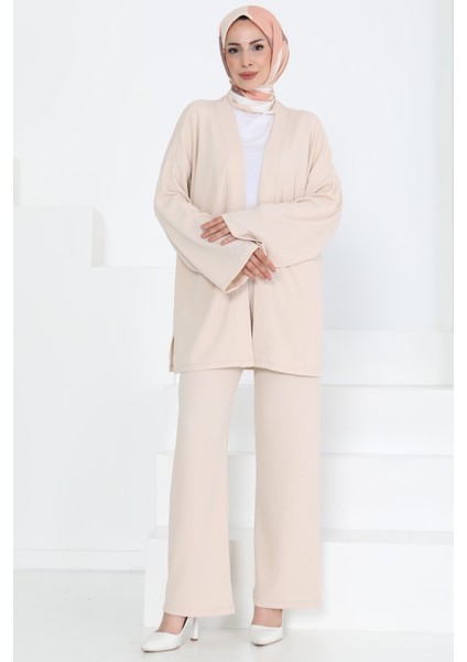 Cepli Kimono Takım Bej - 27131 fiyatları