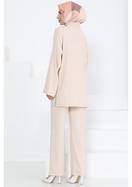 Cepli Kimono Takım Bej - 27131 indirimleri