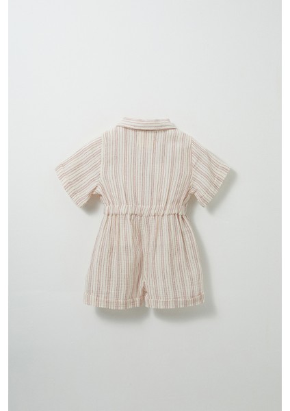 Rubby Çizgili Müslin Tulum modelleri