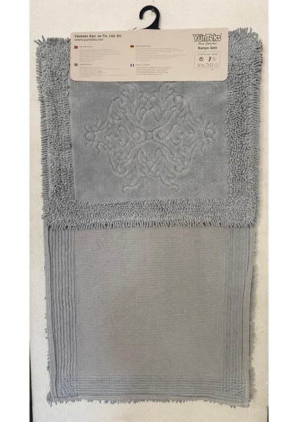 Pamuk Makarna Tufting 2'li Klozet Takımı , Banyo Seti , Banyo Paspas Seti , Su Emici , Damask fiyatları