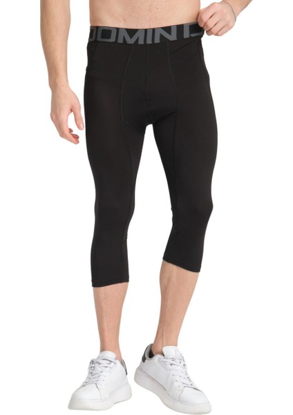 Basketbol Siyah Tayt 3/4 Tayt Antrenman Taytı Sporcu Taytı indirimleri