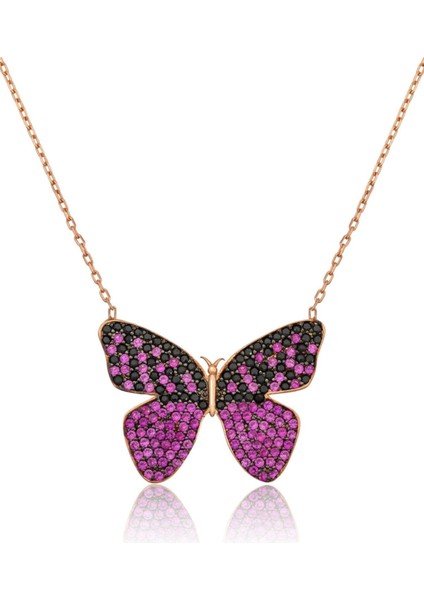 Gümüş Kelebek Kolye