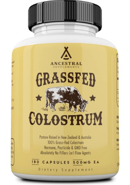 Grass Fed Beef Colostrum 3000MG 180 Capsules.abd MENŞEI.3972