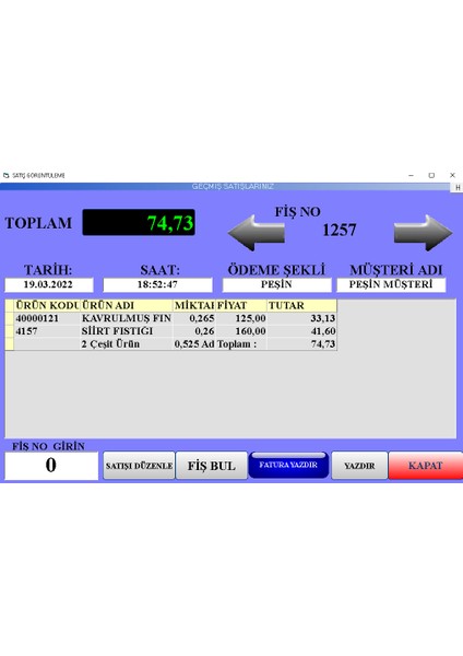 Market Programı / Sadece Yazılım / Satış Programı (Kuruyemiş) fırsatları
