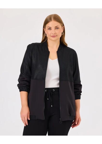 4002 Önden Fermuarlı Günlük Ceket Qks