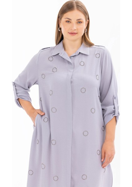 4013 Şık Tunik Önü Taşlı 10002411214013 #24-07#