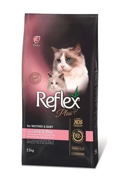 Reflex Plus Kuzu Etli Anne ve Yavru Kedi Maması 15 kg
