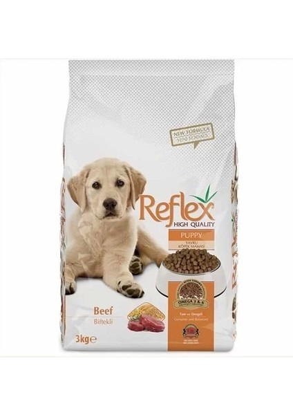 Reflex Puppy Biftekli Yavru Köpek Maması 3 kg