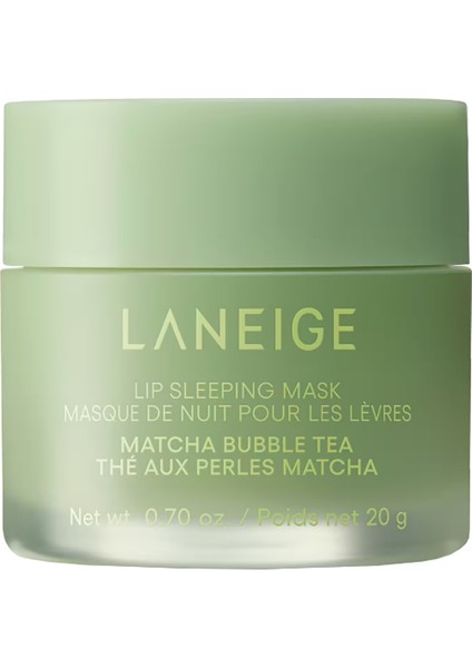Lip Sleeping Mask - Dudaklar Için Gece Maskesi Matcha Bubble Tea (20G)