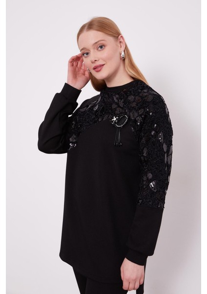 100659 Güpürlü Sıfır Yaka Pullu Takım #01-25#