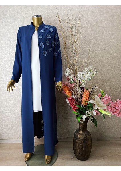 Göğsü Arma Detaylı Fermuarlı Hakim Yaka Ferace QYS1003 Ferace #22-02# indirimleri