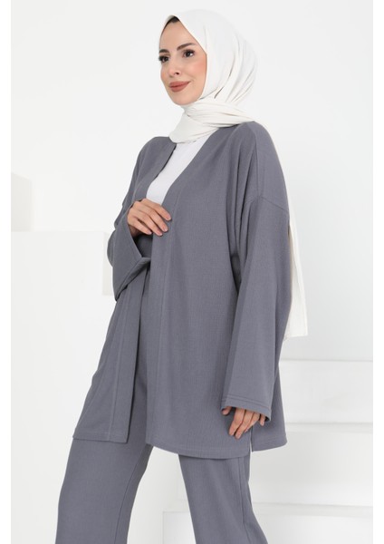 Cepli Kimono Takım Antrasit - 27131 modelleri
