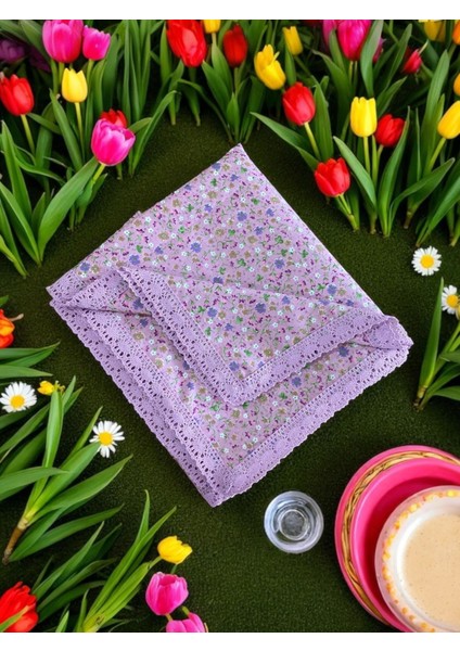 Çıtır Çiçek Desen Masa Örtüsü Piknik Örtüsü Sofra Bezi