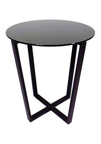 Lenny Yan Sehpa Siyah Metal Ayak Siyah Cam fiyatları