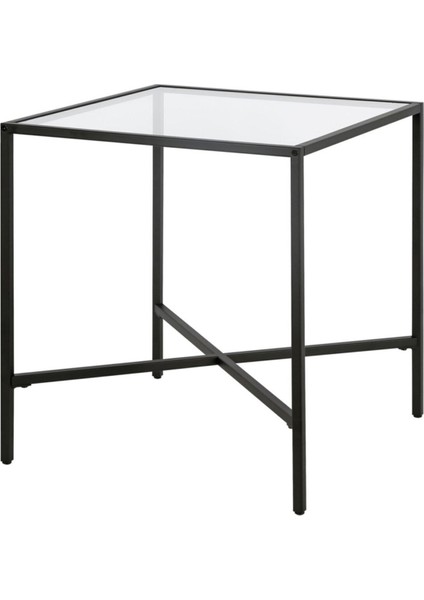 Ell Siyah Metal Cam Yan Sehpa