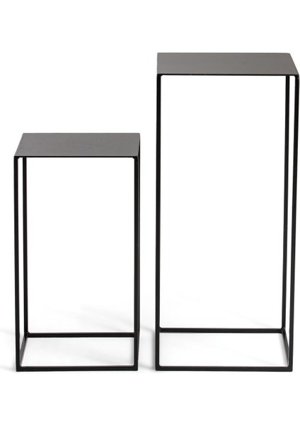 Root Siyah Metal Ikili Sehpa fırsatları