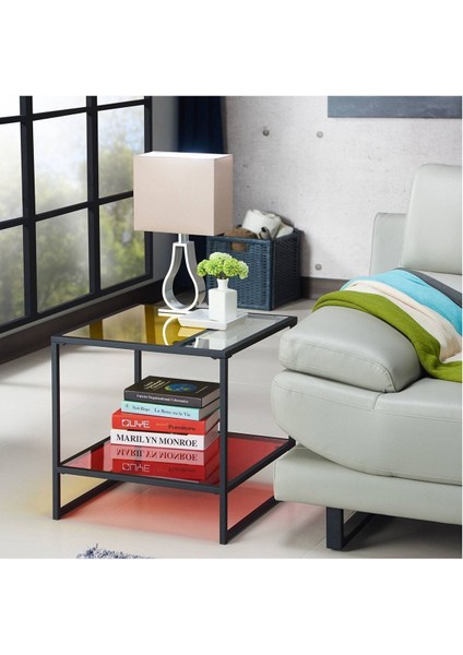 Denver Siyah Metal Yan Sehpa