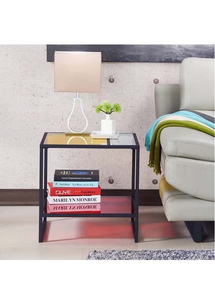 Denver Siyah Metal Yan Sehpa modelleri