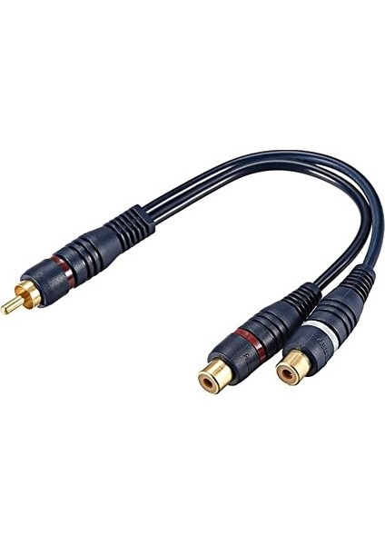 2 Dişi 1 Erkek Rca Anfi Kablosu 15 cm – Profesyonel Ses Çoğaltıcı