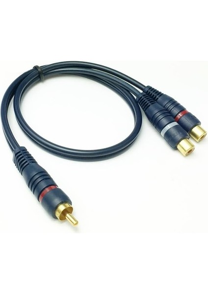 2 Dişi 1 Erkek Rca Anfi Kablosu 15 cm – Profesyonel Ses Çoğaltıcı