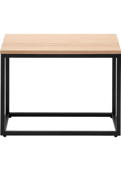 Alix Siyah Metal Ahşap Ikili Yan Sehpa fırsatları