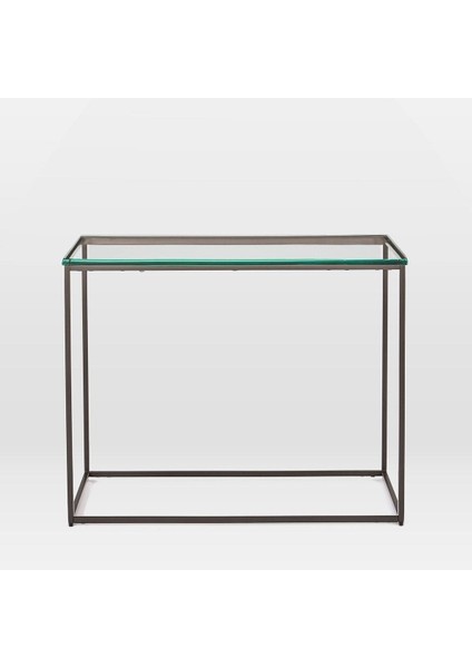 Sosa Siyah Metal Camlı Yan Sehpa fiyatları