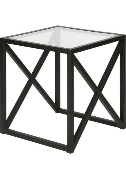 Etta Siyah Metal Cam Yan Sehpa indirimleri