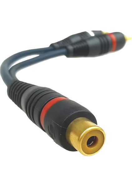 1 Dişi 2 Erkek Rca Anfi Kablosu 15 cm – Yüksek Kalite Ses Dağıtımı fiyatları