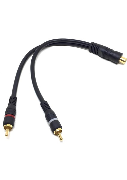 1 Dişi 2 Erkek Rca Anfi Kablosu 15 cm – Yüksek Kalite Ses Dağıtımı modelleri