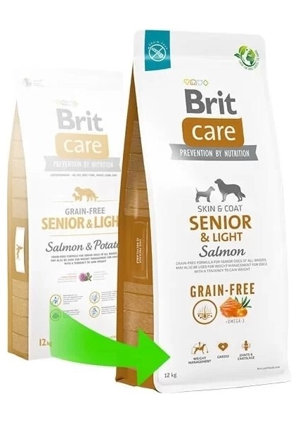 Brit Care Senior Light Tahılsız Somonlu Yaşlı Diyet Köpek Maması 12 kg modelleri