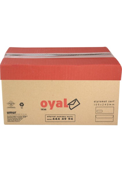 Diplomat Zarf Pencereli 105 x 240 mm Beyaz SLK 500'lü Paket modelleri