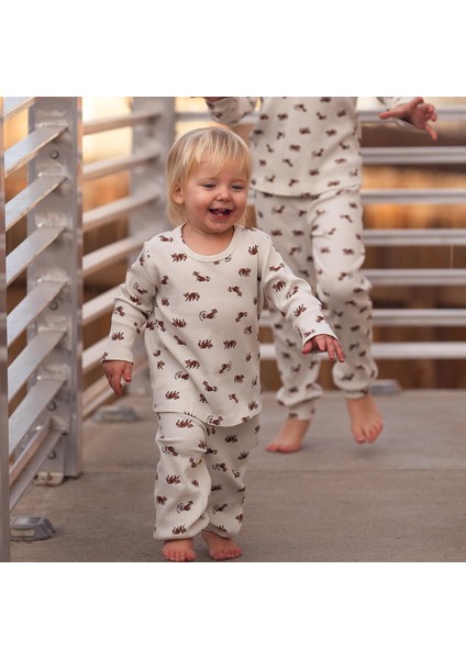 Rakun Uzun Kollu Tshirt Pantolon Set