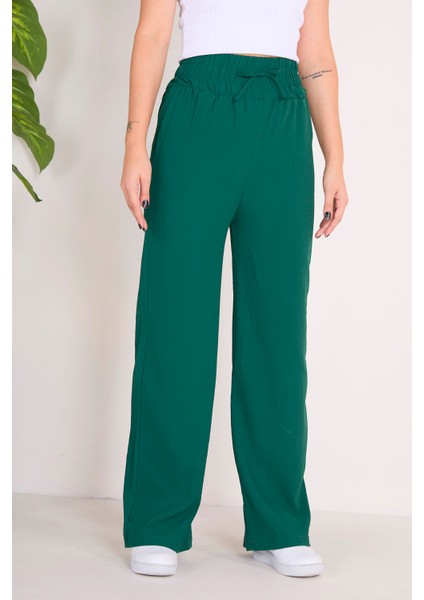 Beli Lastikli Pantolon Zümrüt - 27074 modelleri