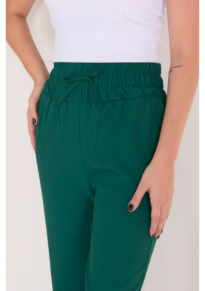 Beli Lastikli Pantolon Zümrüt - 27074 indirimleri