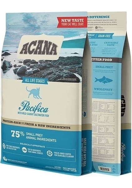 Acana Pacifica Balık ve Sebzeli Yavru ve Yetişkin Kedi Maması 4.5 kg fırsatları