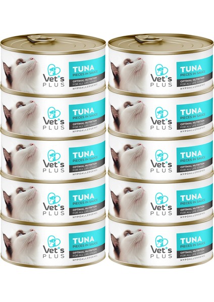 Optimal Nutrition Ton Balıklı Tahılsız Kedi Konservesi 85GR (10 Adet)