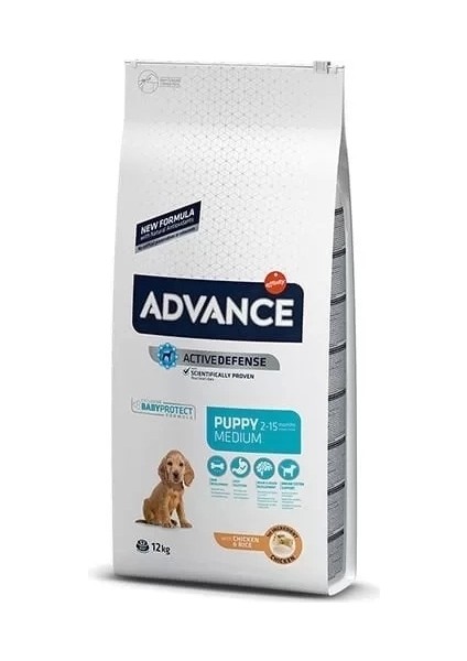 Advance Puppy Medium Tavuklu Orta Irk Yavru Köpek Maması 12 kg