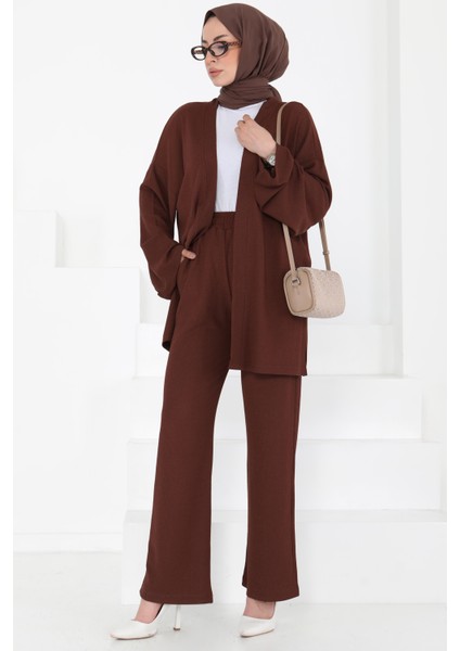 Cepli Kimono Takım Kahve - 27131 indirimleri