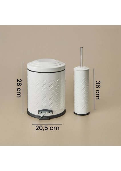 Bath Desenli 2'li Banyo Seti - Beyaz indirimleri