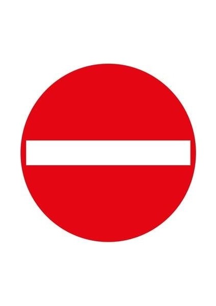 Girişi Olmayan Yol Levhası Tt-4