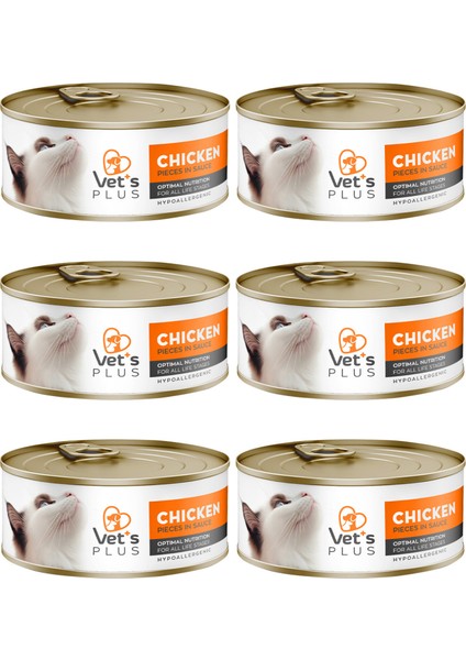 Optimal Nutrition Tavuk Etli Tahılsız Kedi Konservesi 85GR (6 Adet)