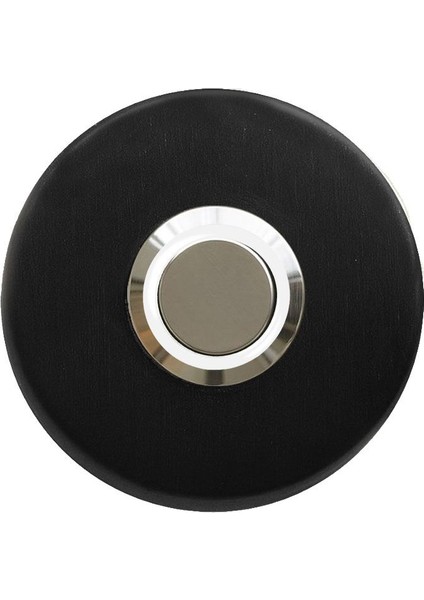 Z-101SB Siyah Paslanmaz Tek Kontak Zil Butonu Beyaz LED