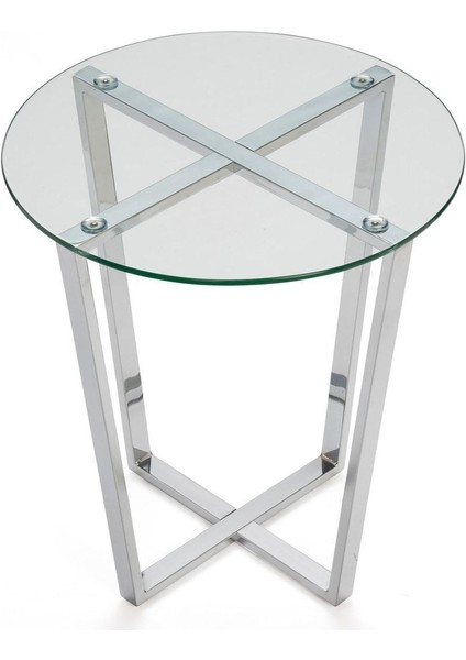 Lenny Yan Sehpa Paslanmaz Metal Ayak Şeffaf Cam Tabla modelleri