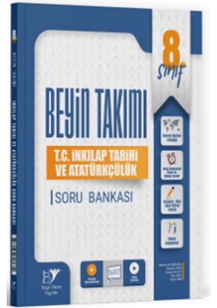 8. Sınıf T.c. Inkılap Tarihi ve Atatürkçülük Soru Bankası Beyin Takımı Yayınları