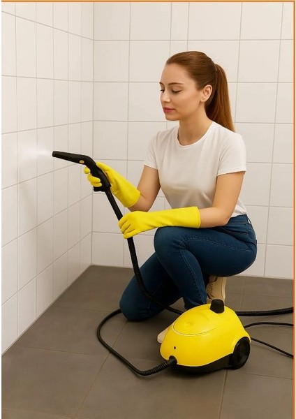 Es 2000WATT Buharlı Temizleyici 21 Parça Sarı