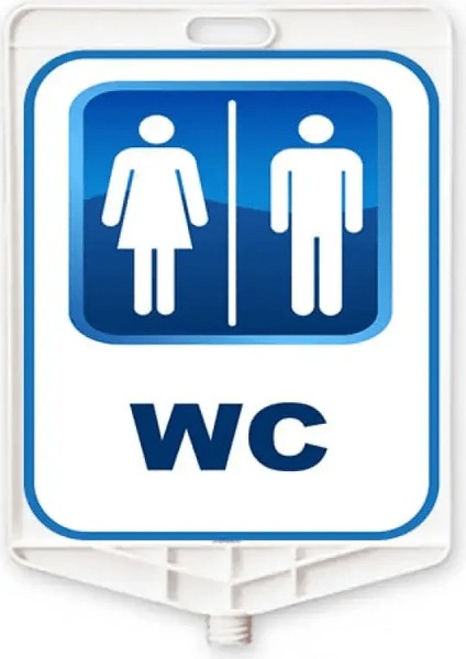 Bay Bayan Wc Baskılı Plastik Levha