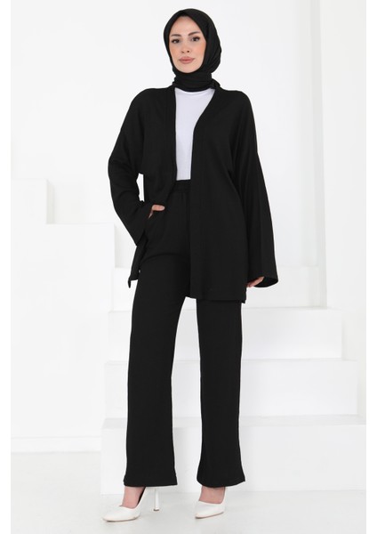 Cepli Kimono Takım Siyah - 27131 modelleri