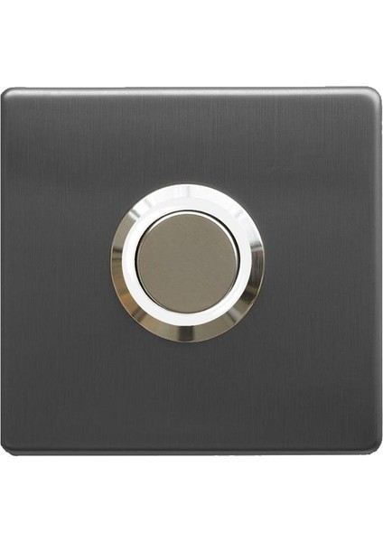 Z-201ABL Antresit Paslanmaz Tek Kontak Zil Butonu Beyaz LED